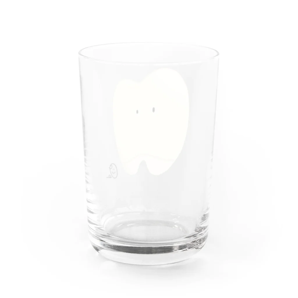 けんしんくんの白いカブせもの Water Glass :back