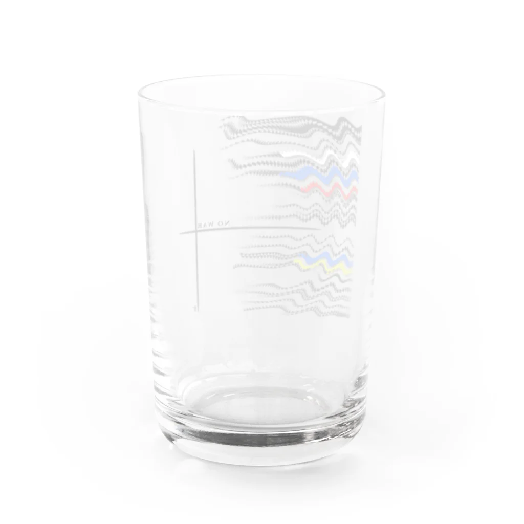 Piercemotion のNO WAR  Water Glass :back