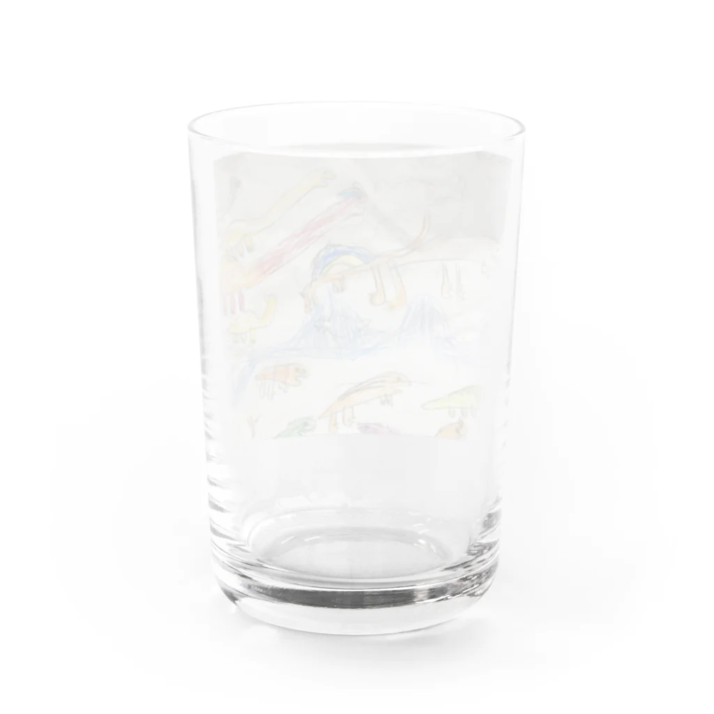 Monmouthのきょうりゅうだらけ Water Glass :back