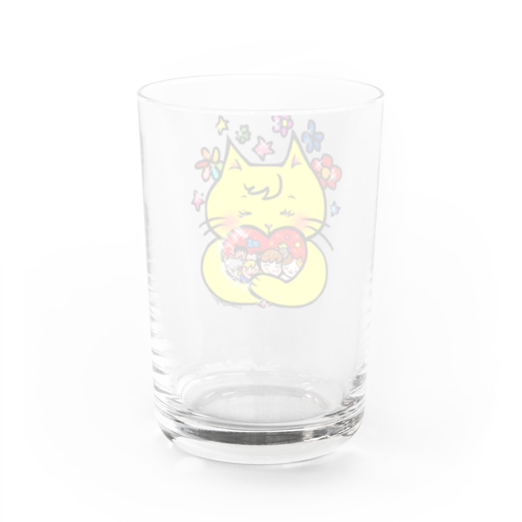 WataMayuroom☆の抱きしめるニャンコ Water Glass :back