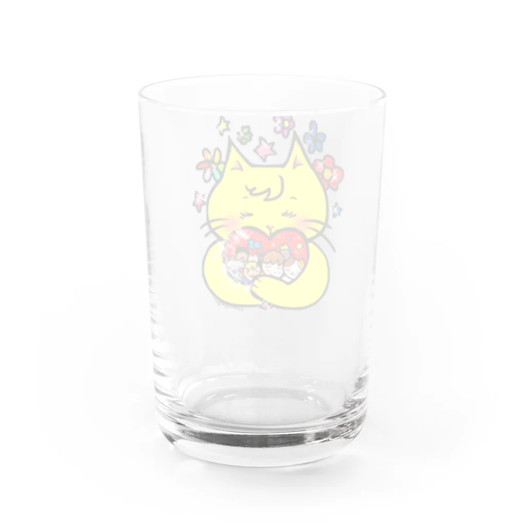 WataMayuroom☆の抱きしめるニャンコ Water Glass :back