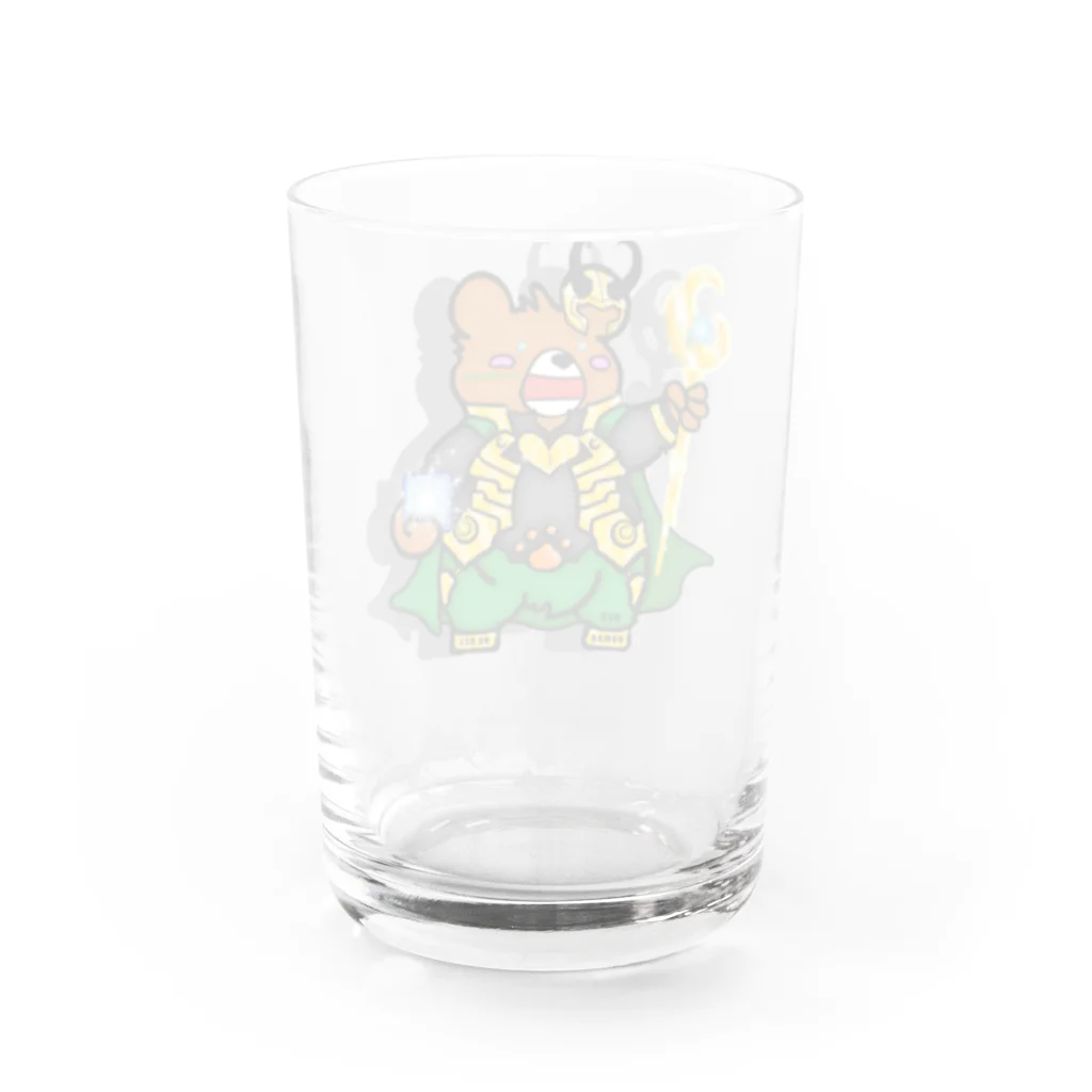 KumHumのアスガルドのクマR Water Glass :back