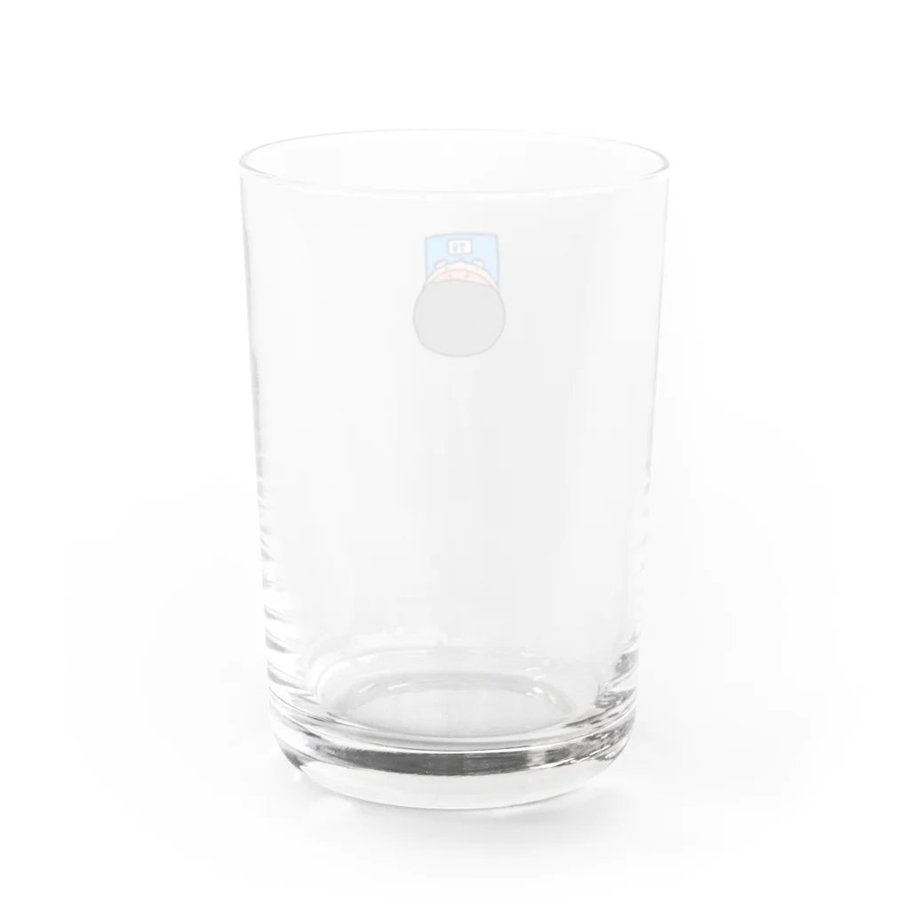 マッハナイスガイの体重計（ワンポイント） Water Glass :back