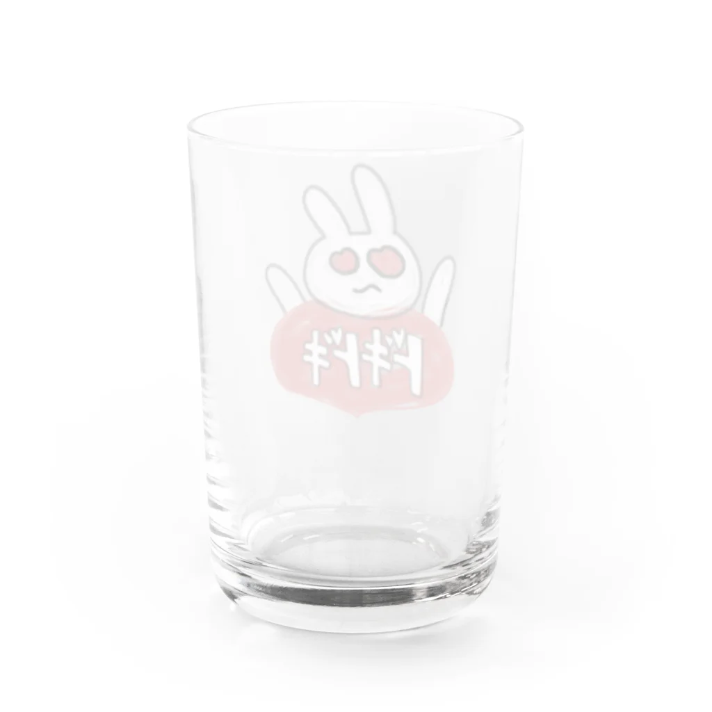 寿司カレーのドキドキうさぎ Water Glass :back