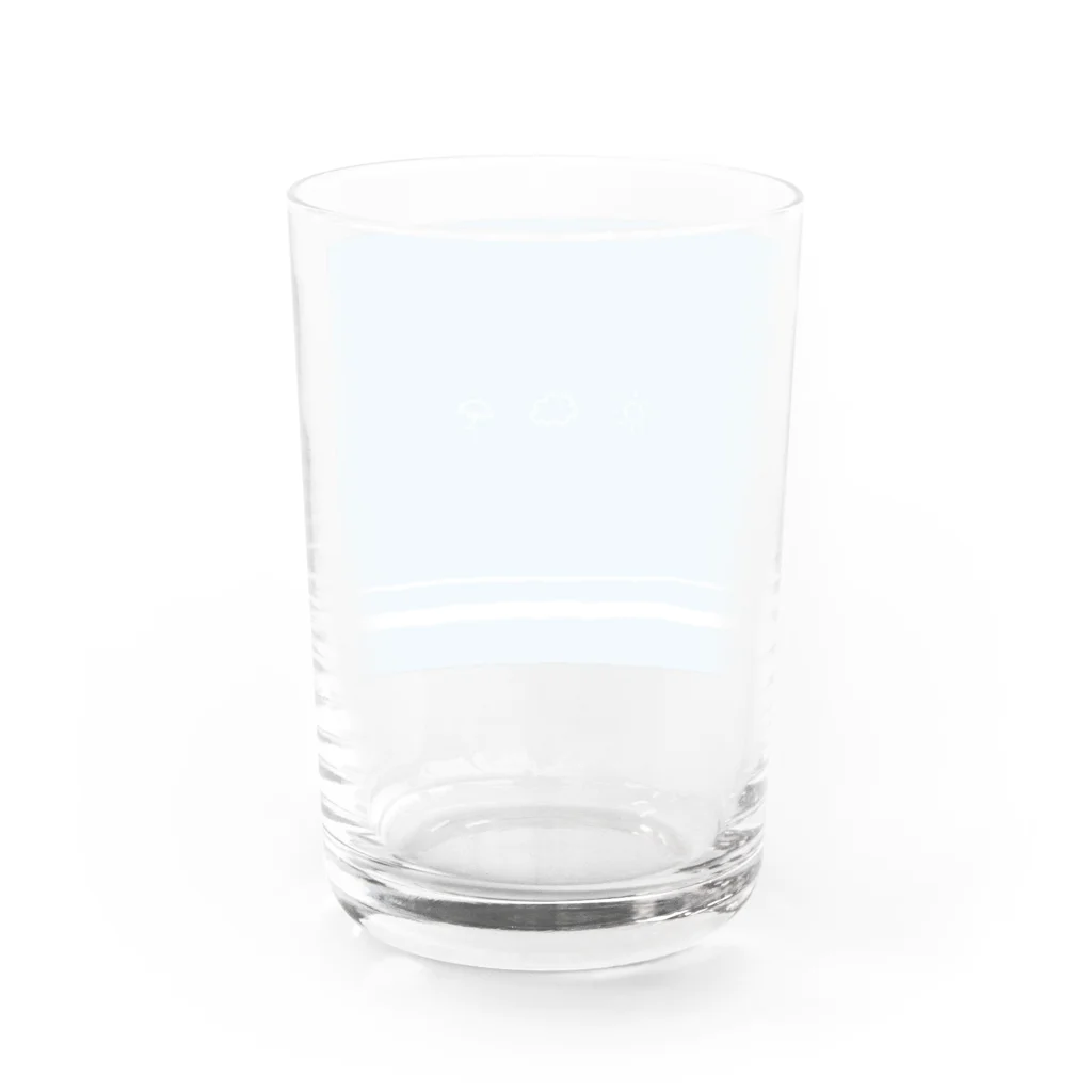 BLENDERのてんき Water Glass :back