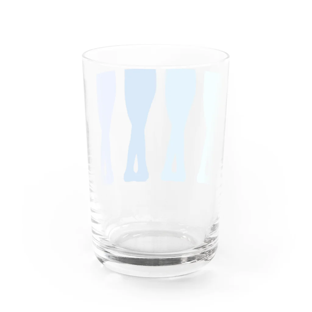 Twinkle-BooのBallet!blue Water Glass :back