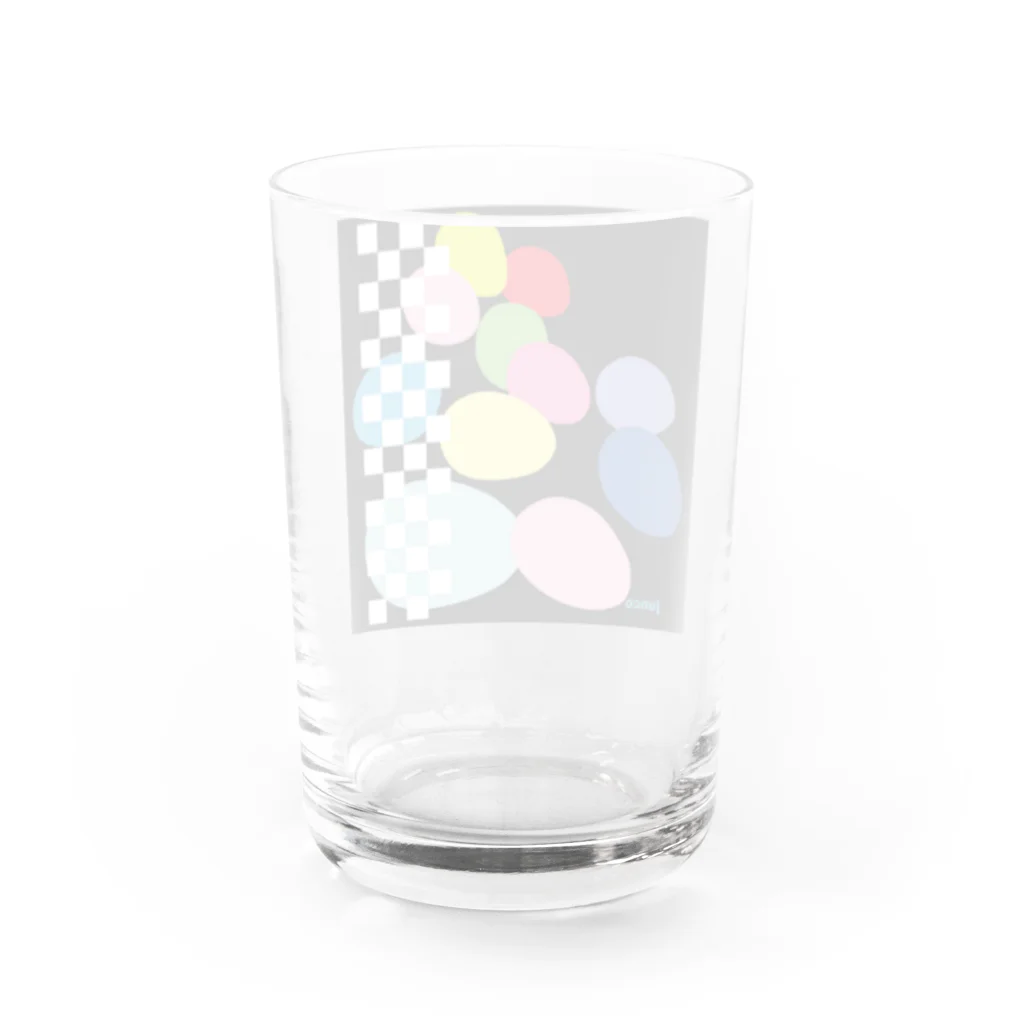 Blupiggの光の行進b Water Glass :back