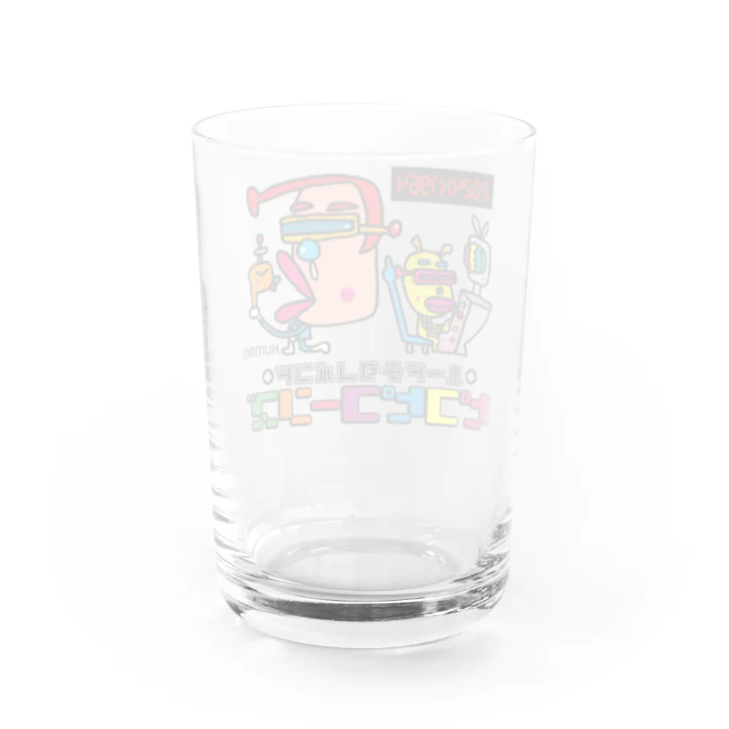 ドレメヒロコのピコピコーンズ Water Glass :back