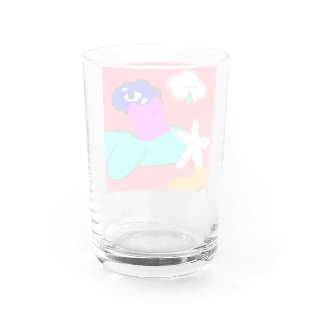 小6自閉スペクトラム症の女の子のお部屋のくまのそら Water Glass :back