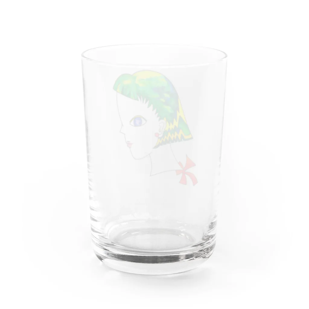 ハシザキマコの新緑の乙女 Water Glass :back