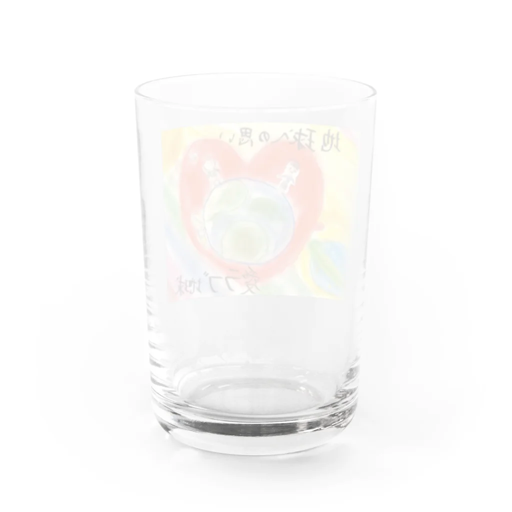 TEAM豊穣の愛ラブ地球 Water Glass :back