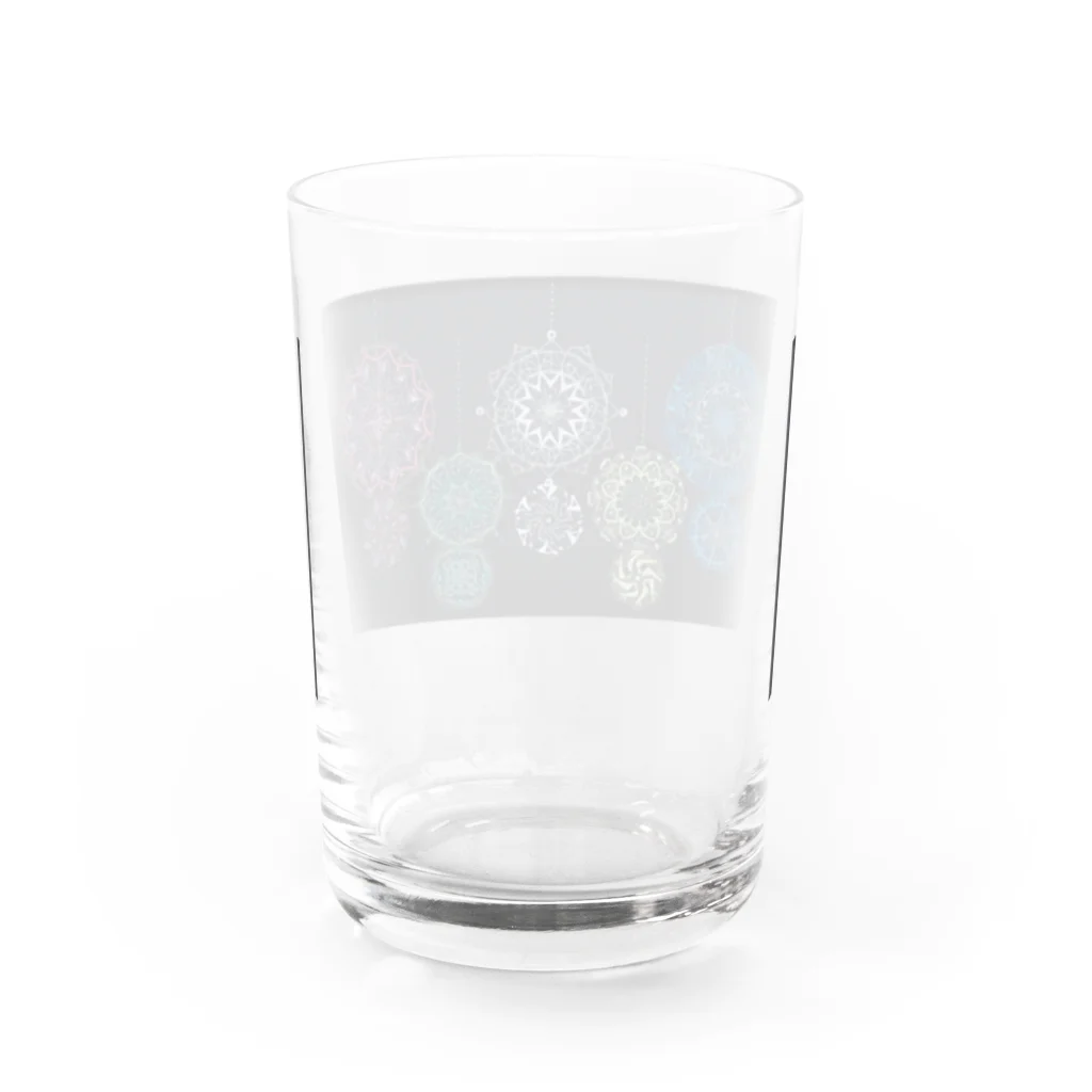 mi-cchanの曼荼羅　五輪ちゃん Water Glass :back