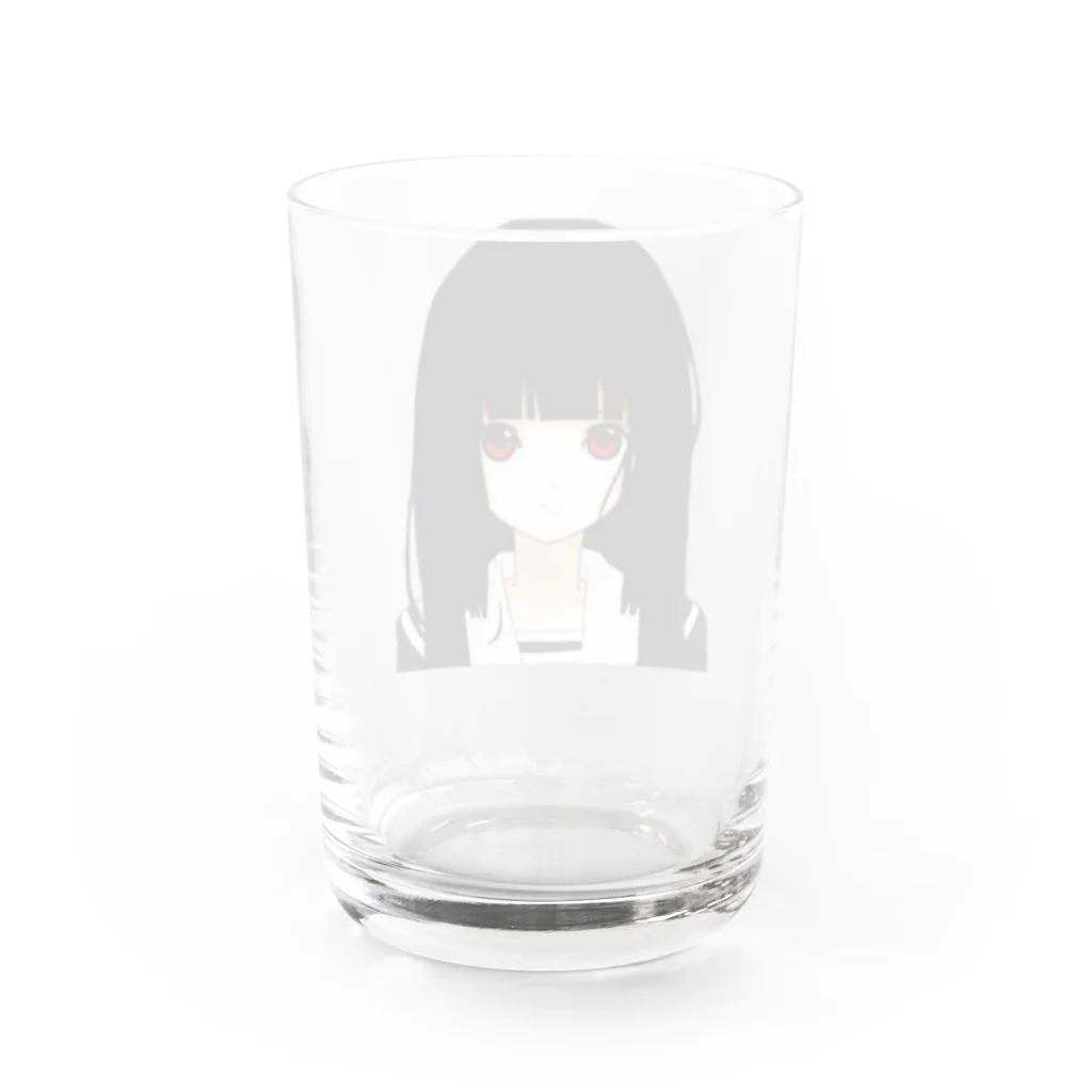 Broken Angelの黒髪の女の子 Water Glass :back