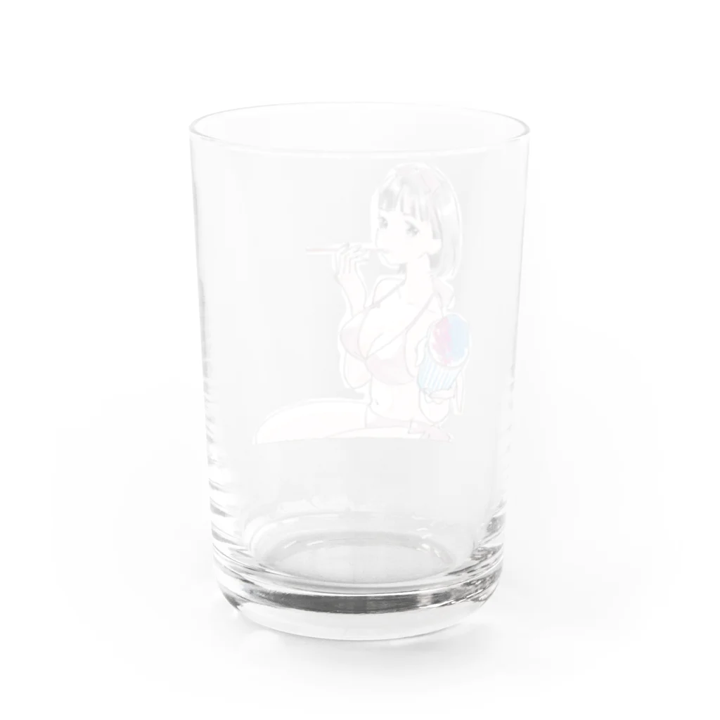 ぱんぴ学園購買部の棚橋桃音 Water Glass :back