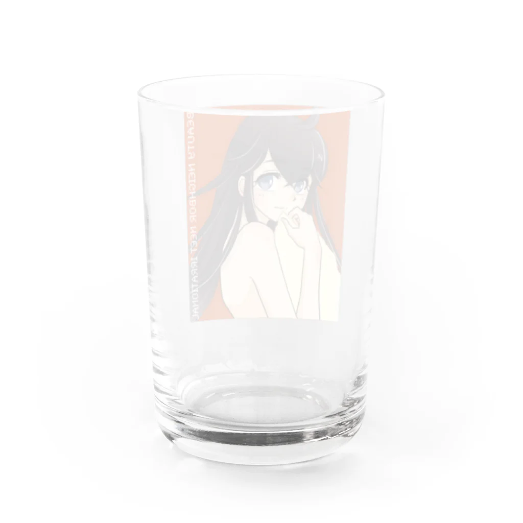 ぱんぴ学園購買部の塚内葉世 Water Glass :back