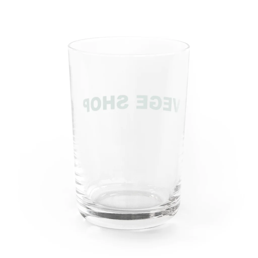 VEGE SHOPのVEGE SHOP 緑文字 Water Glass :back