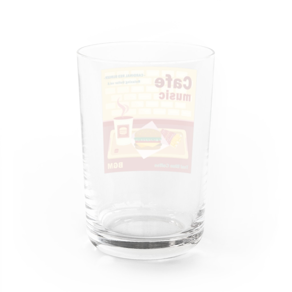 Teal Blue CoffeeのCafe music - CARDINAL RED BURGER - Water Glass :back