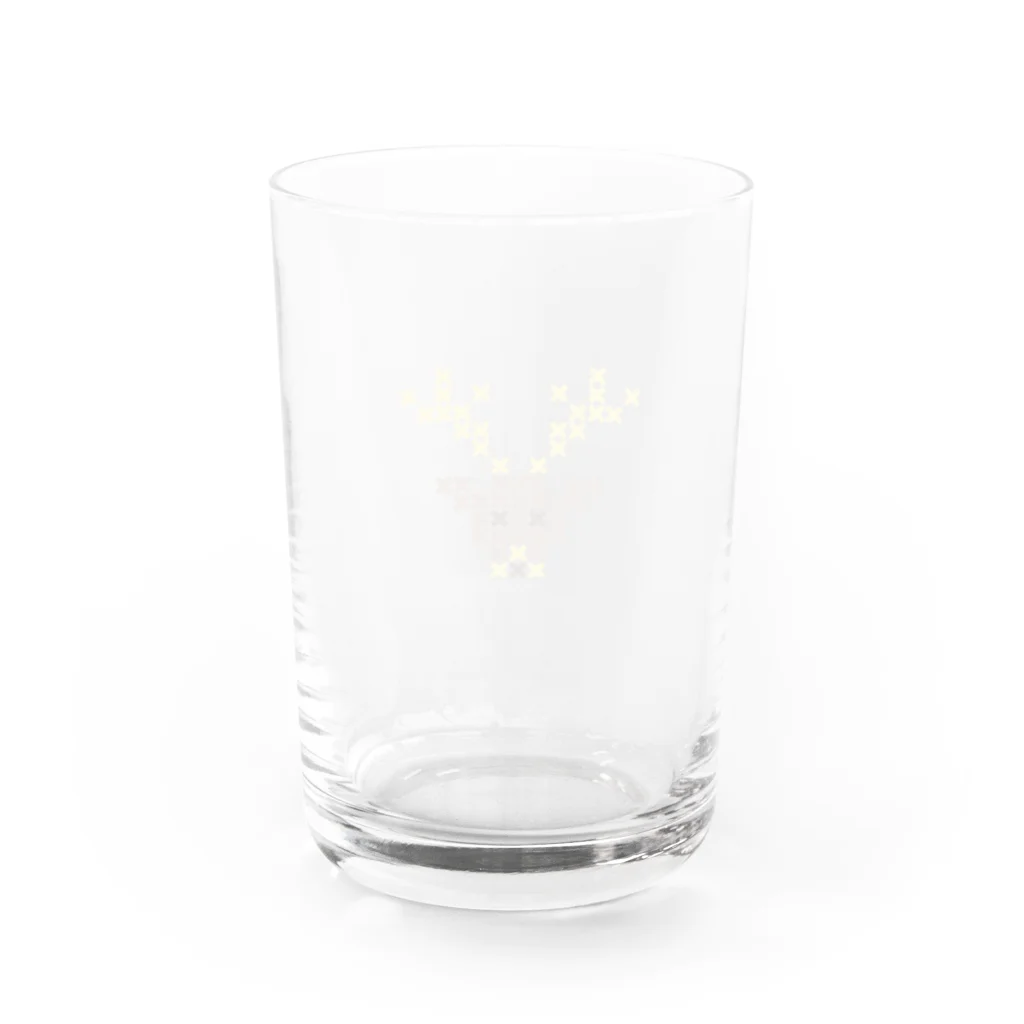 shisoppaの雄鹿 Cross-stitch Water Glass :back