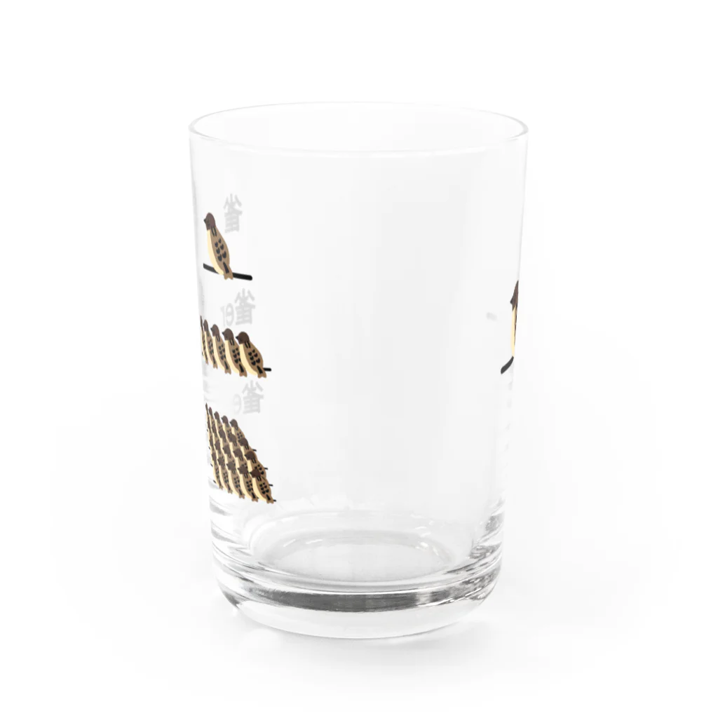 CHOSANAの雀 比較級 最上級 Water Glass :back