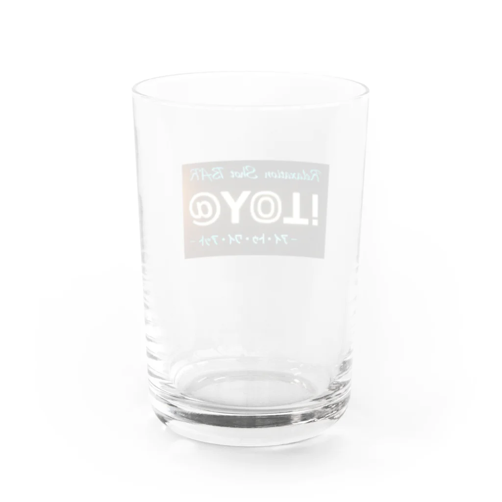 Toya@すすきのマルチヘルパーのアイトゥワイアット旧看板グッズ Water Glass :back