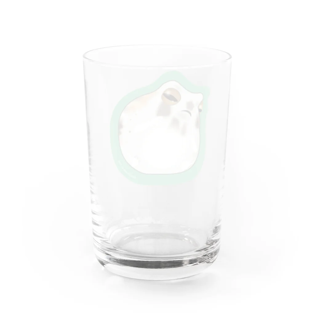 ゼリ・プリントのケロちゃま・雨蛙のオリジナルキャラクター Water Glass :back