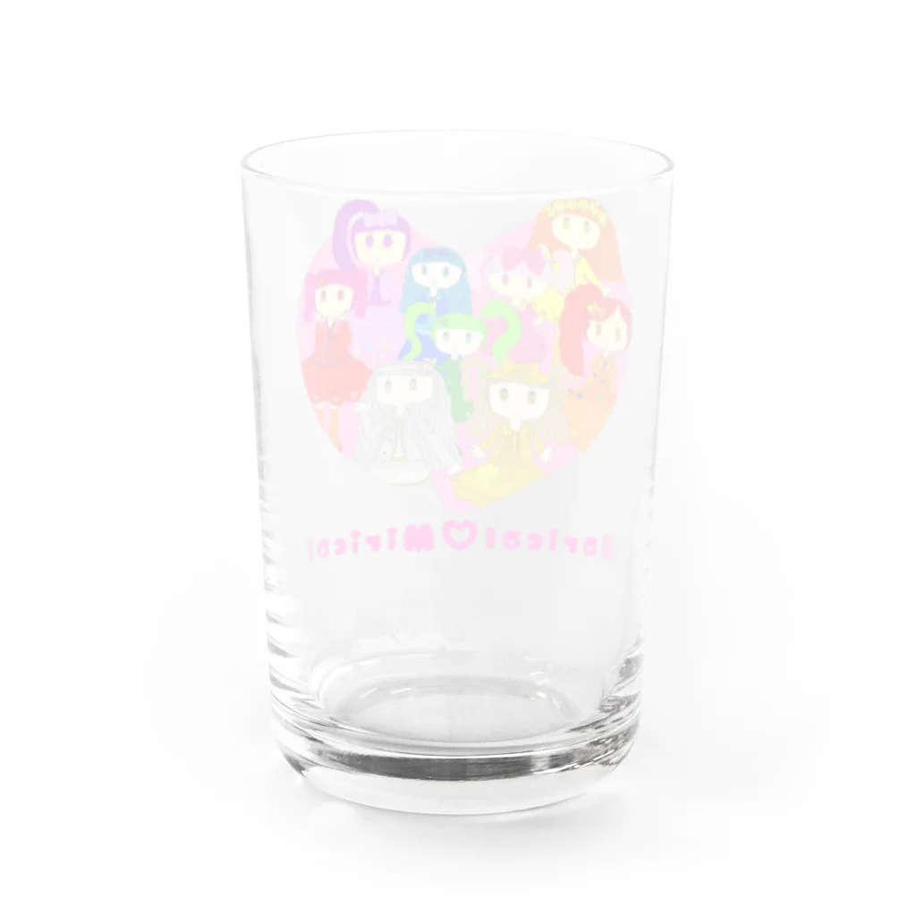 HONOMINEのマリカルミリカル　全員集合 Water Glass :back