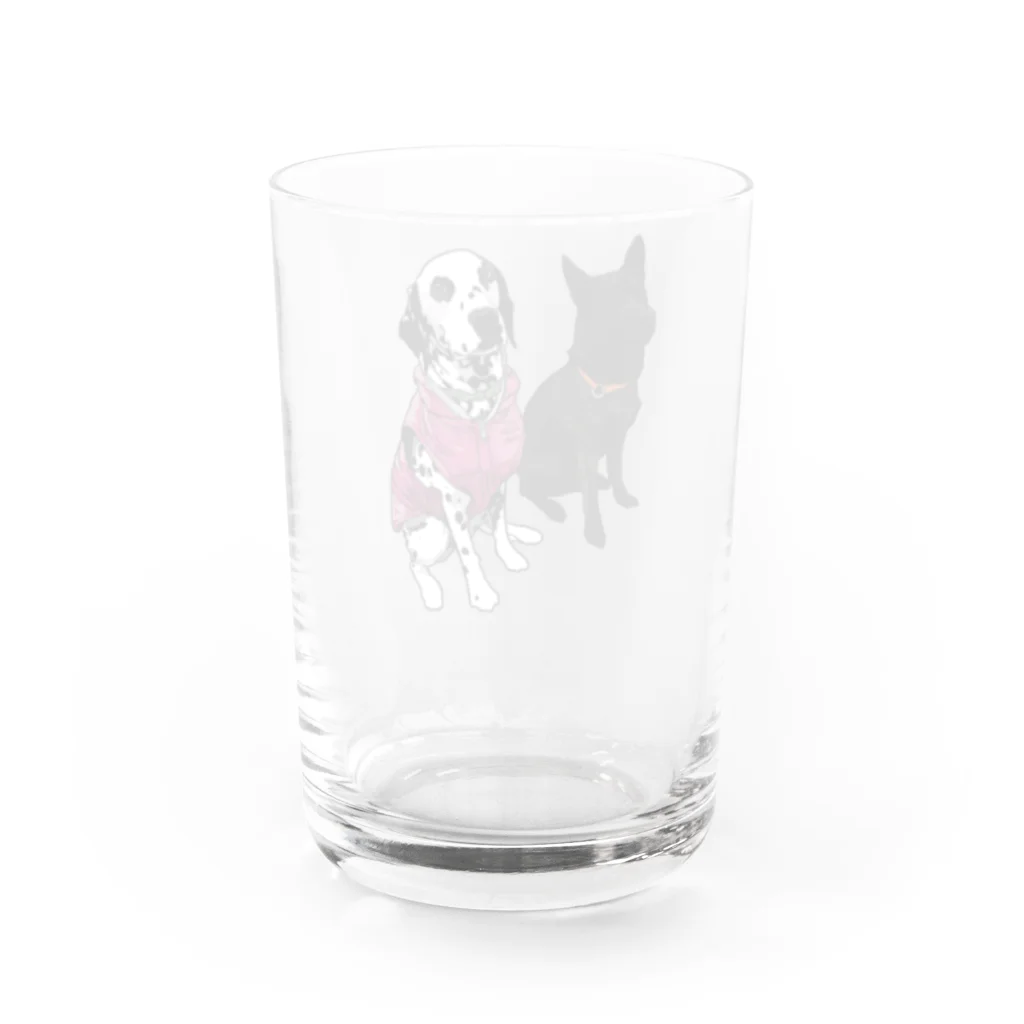 lily_dalmatianの岳花ちゃん Water Glass :back