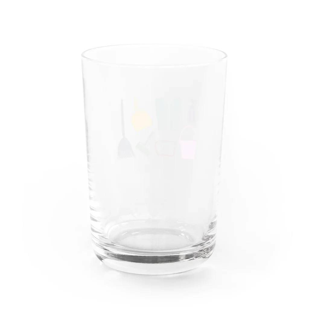 hoccoliのお掃除しよう Water Glass :back