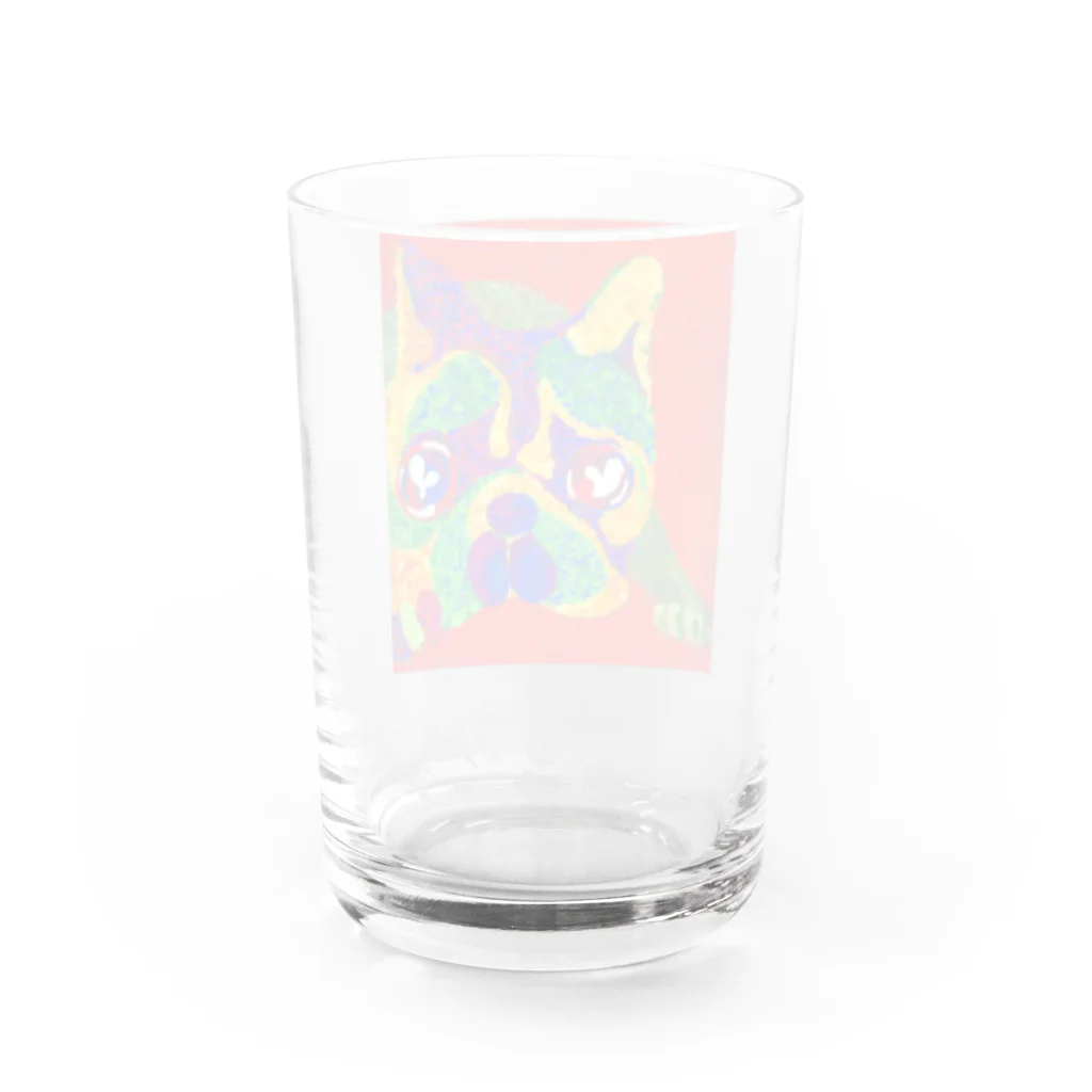 tamacorocompany の情熱のpug Water Glass :back