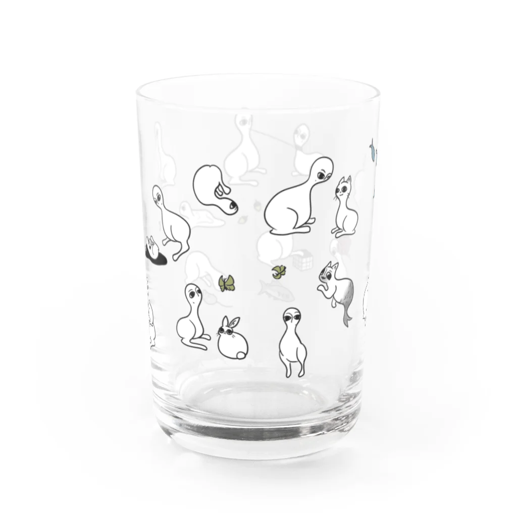 海産みんち🐟の新人類　(わらわら) Water Glass :back