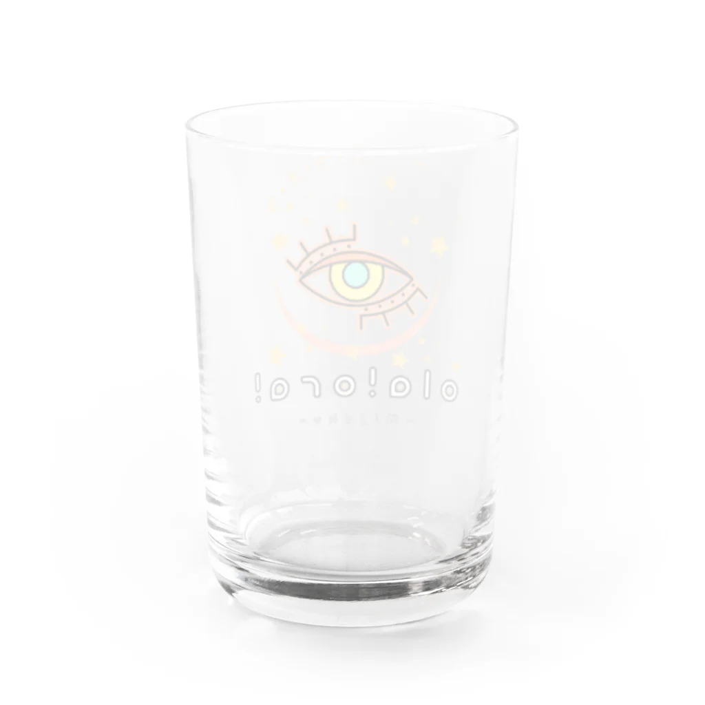 みぢゃく社長【オフィシャルグッズ】のola!ora! Water Glass :back