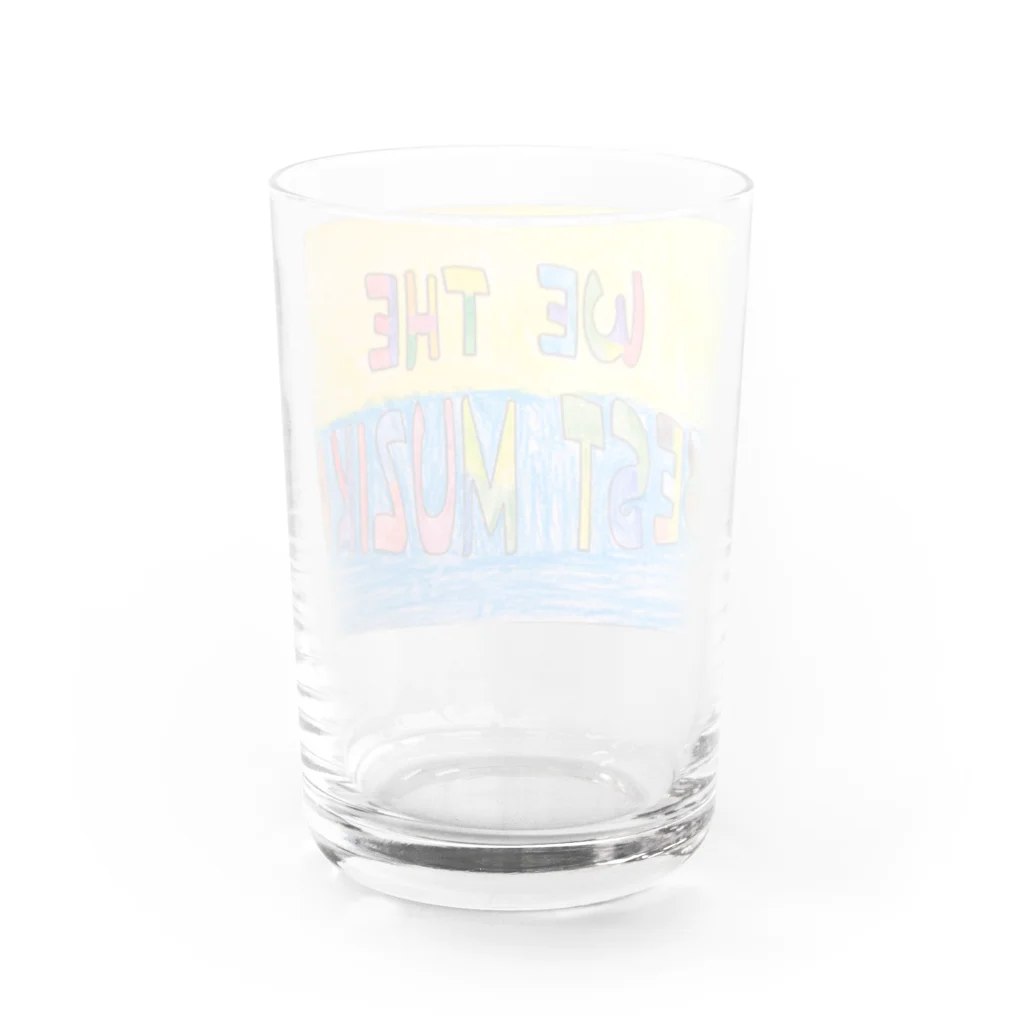 WE THE BEST MUZIKA in RWANDAのWe The Best Muzika ロゴ　～マウア バージョン～ Water Glass :back