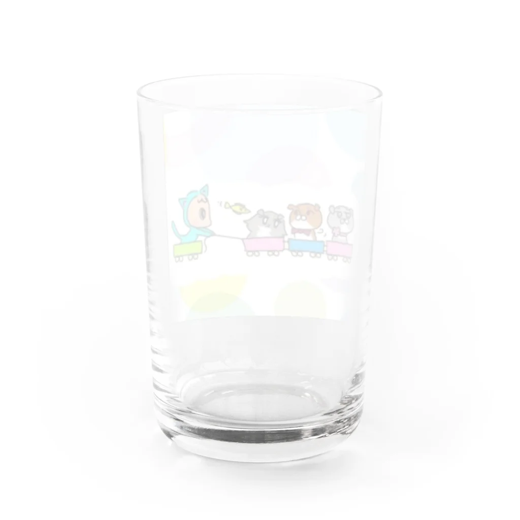 さぼてんのネコミュニケーションのさぼてん家のお出かけ Water Glass :back