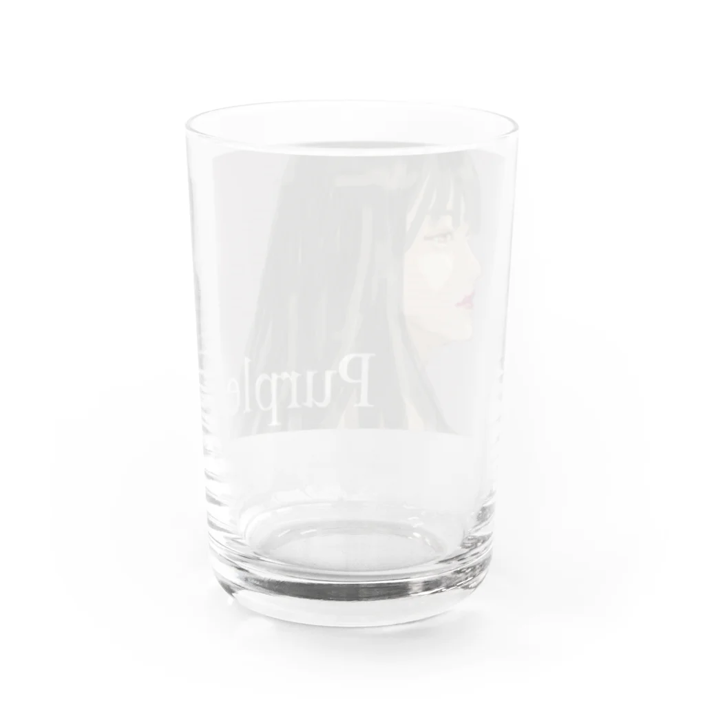 colorsのperple Water Glass :back