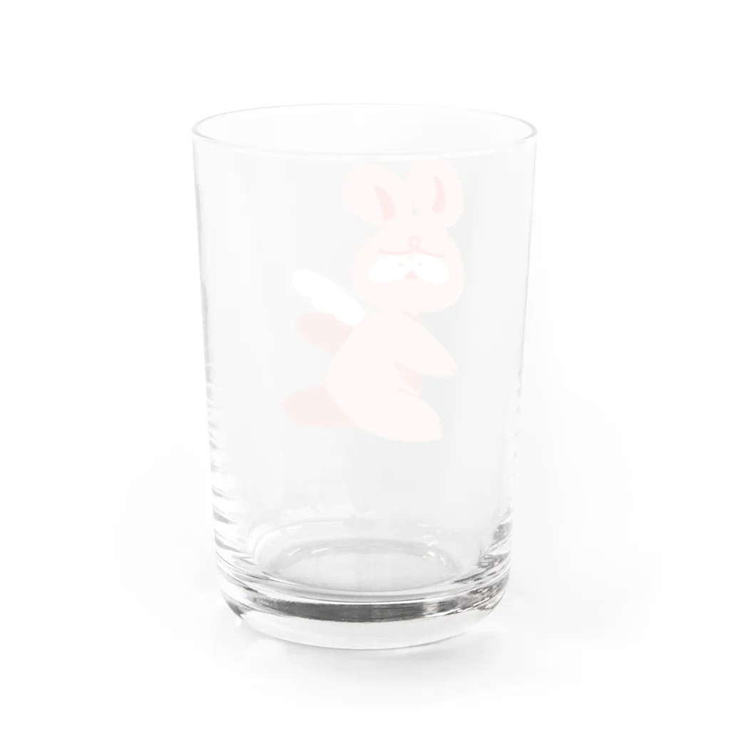 びっくりさんの不機嫌ジョニー Water Glass :back