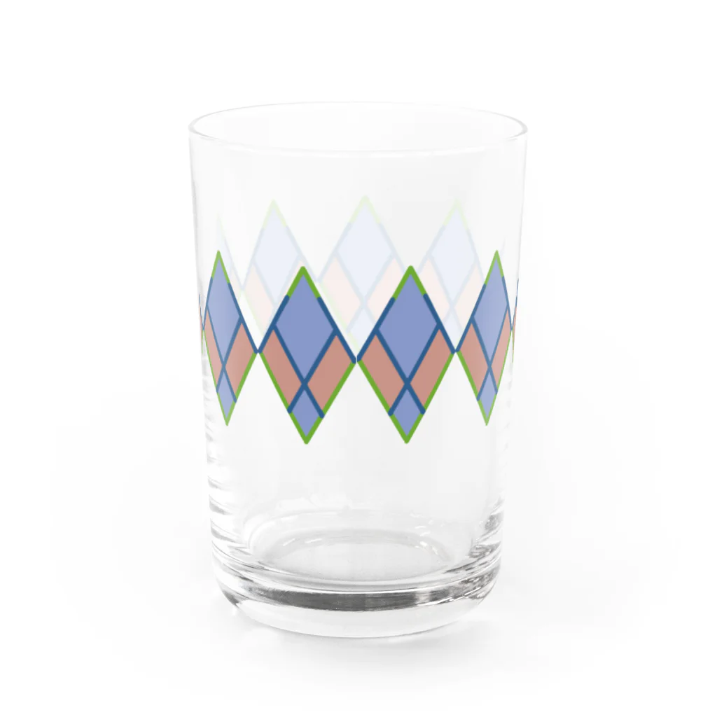 CHOSANAの父用幾何学模様 Water Glass :back