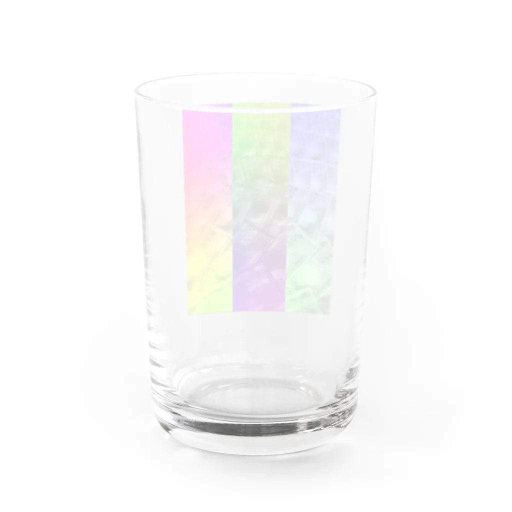 お祭りごtoお金ごto幸せごtoのマネー　招〜　まね〜 Water Glass :back