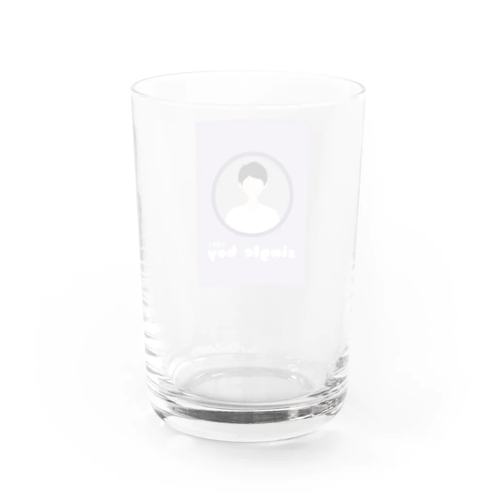 ゆれるごりら委員会。の独身男子 Water Glass :back