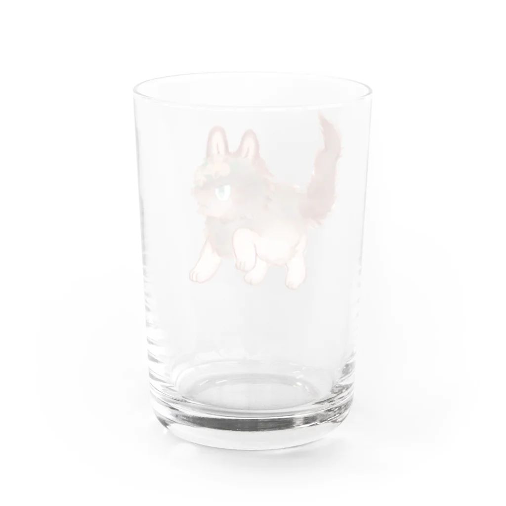 ノアオオカミのオオカミのウルフル Water Glass :back