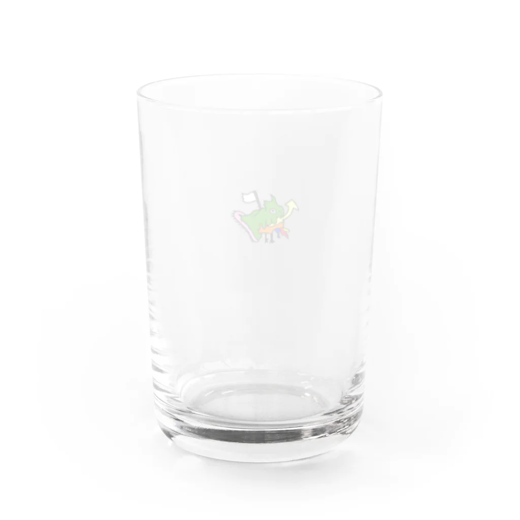 けたらふゆの白カメちゃん Water Glass :back