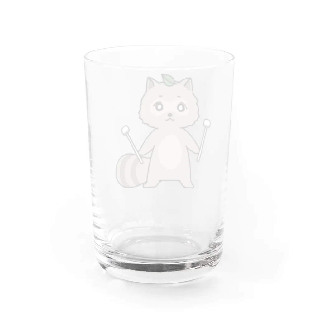 飴玉宝石箱のたぬき（中太鼓） Water Glass :back