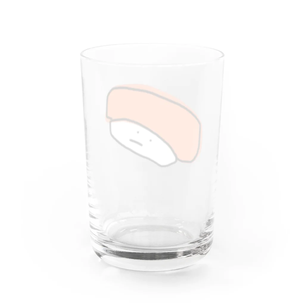 お寿司屋さん。のサーモンくん Water Glass :back