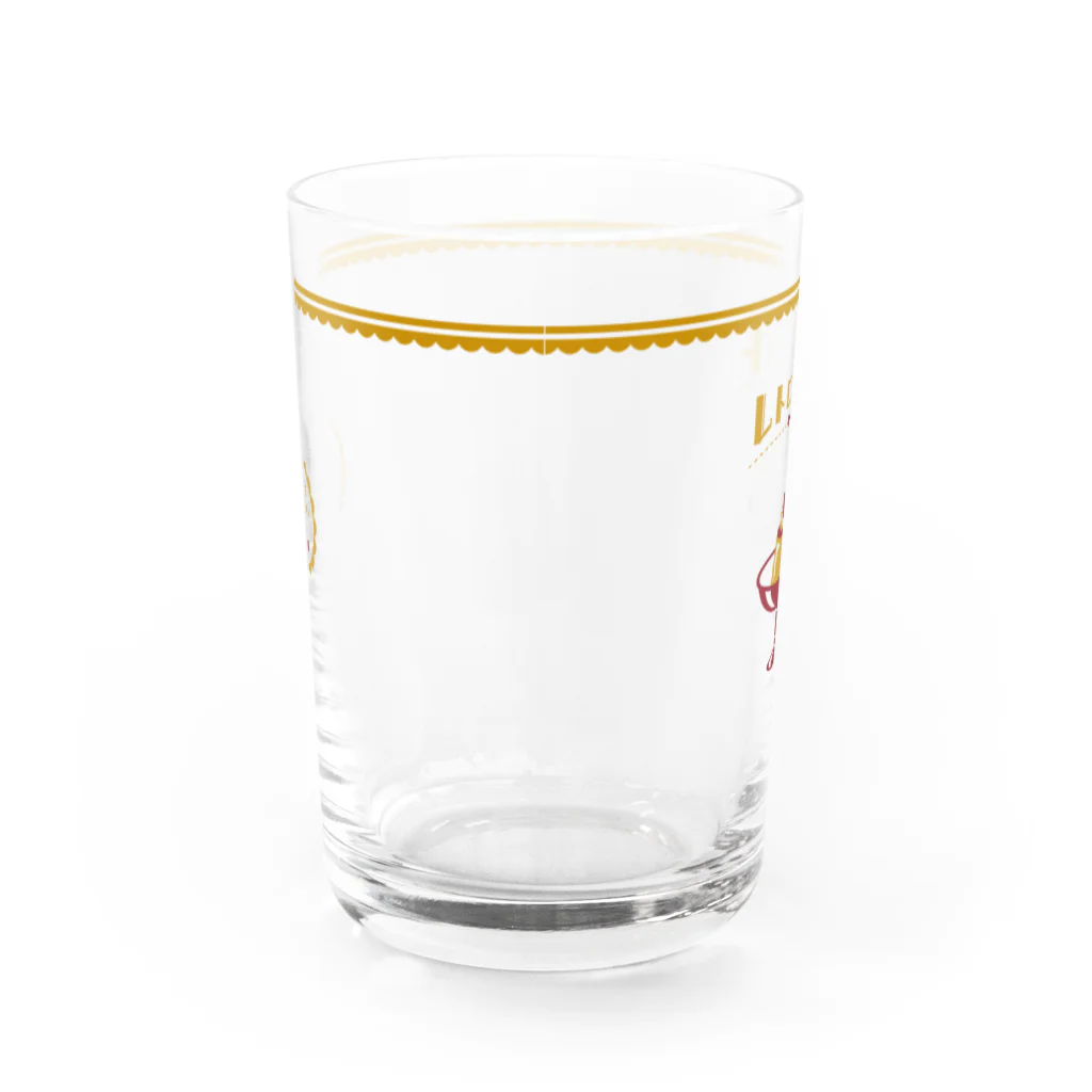 Web Shop オカチメンコのレトロメイト＊固めプリン -Desert- グラス Water Glass :back