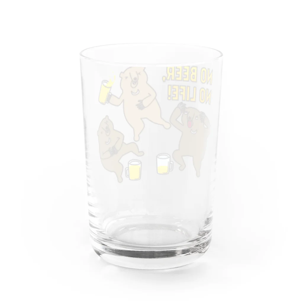 mojokinnのNO BEER, NO LIFE Water Glass :back