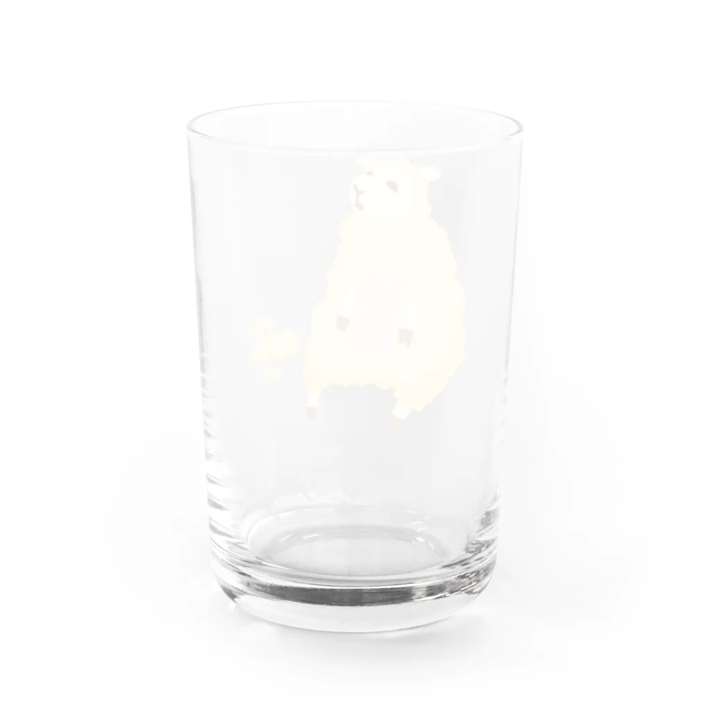 みるくのSHEEP Water Glass :back