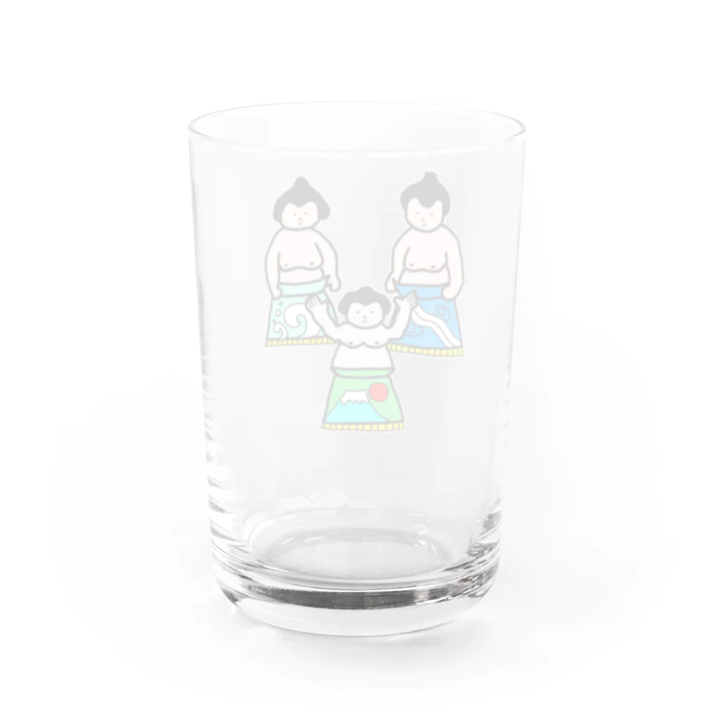 satoharuのおすもうちゃん Water Glass :back