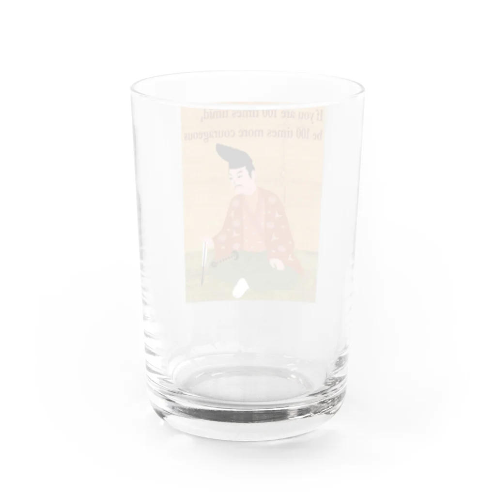 キッズモード某の 遮那王 像(背景ありVr) Water Glass :back