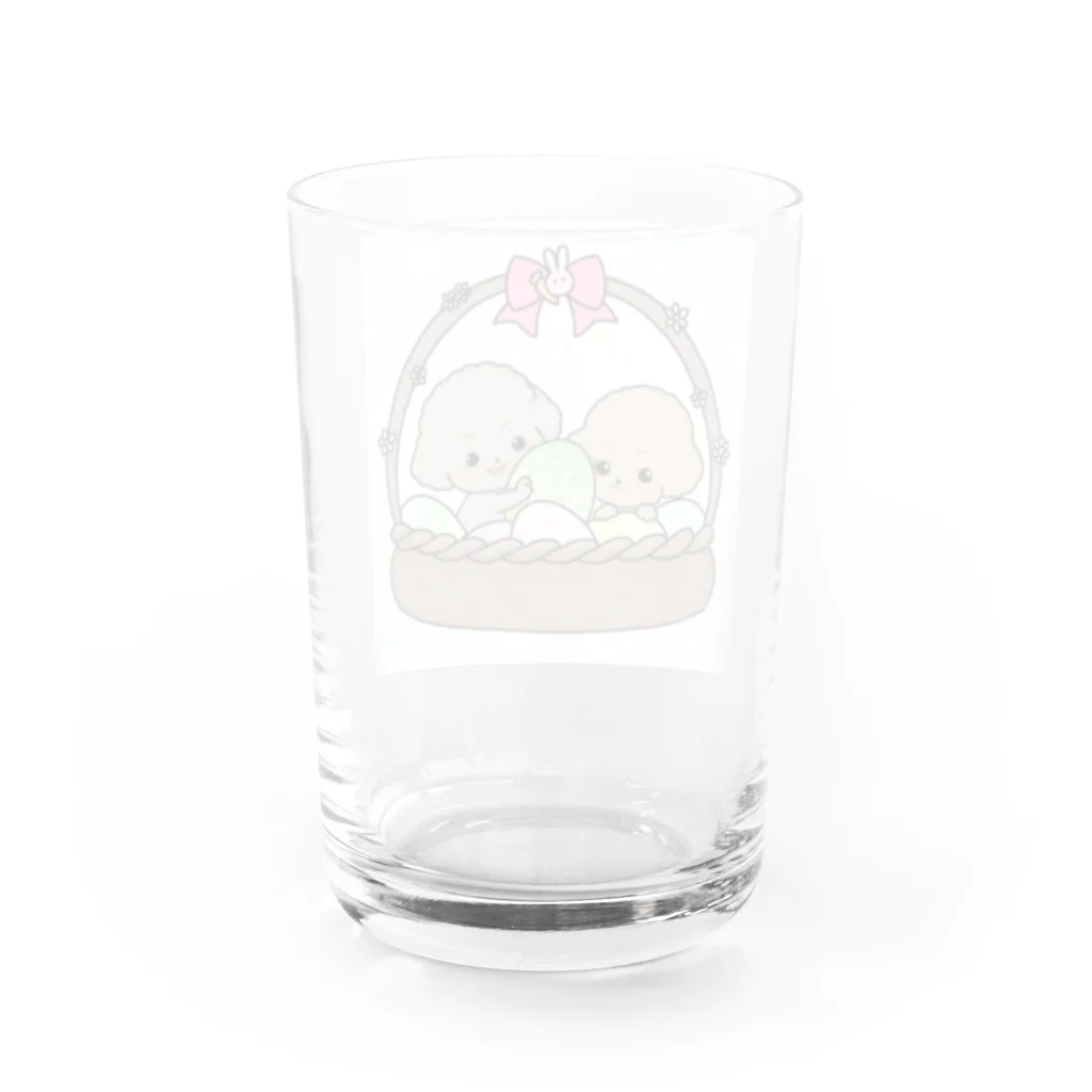 pote©o*  ハンドメイドドッグウェアの煌くん蓮くんイースターバージョン Water Glass :back