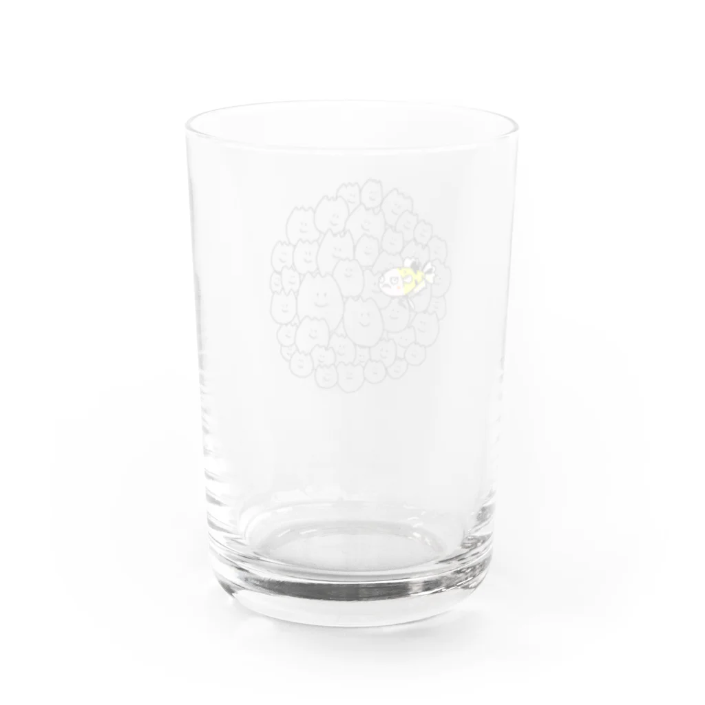 biroshopの骨折ベタのハチ子 Water Glass :back