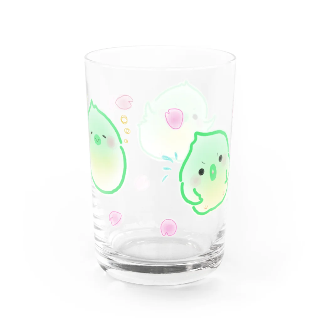 バヴみき / BAVUMIKIの３ホケキヨ(さくら) Water Glass :back